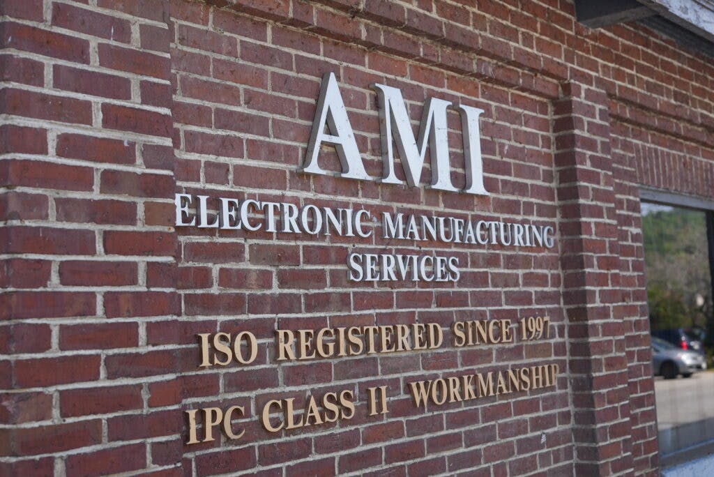 The outside of AMI's manufacturing facility in Maine