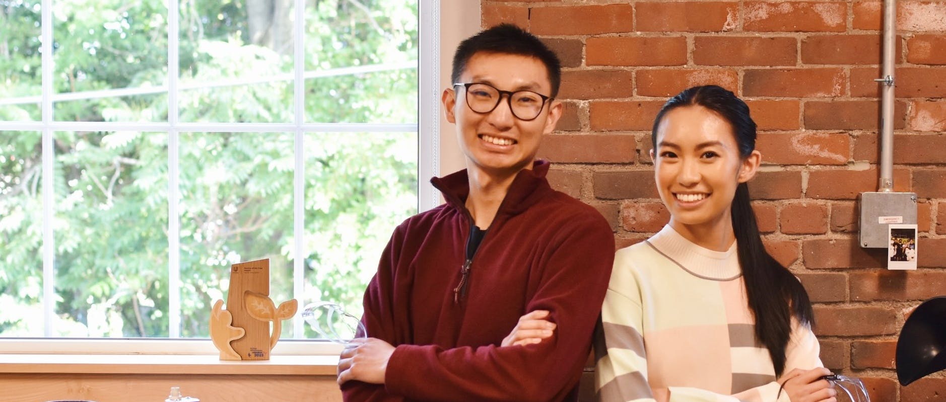 Annie Lu & Daivid Lu at H2Ok Innovations Headquarters, Greentown Labs